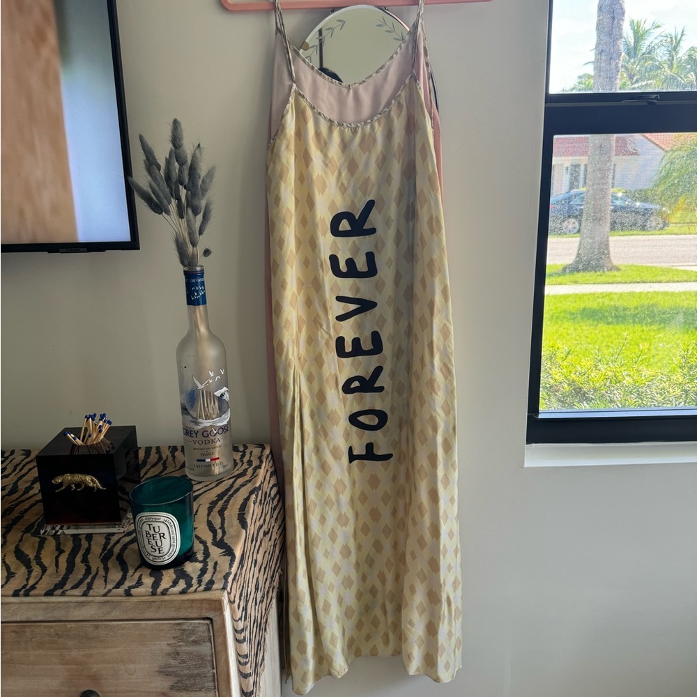 Pink Palm Tree Midi Dress - Picture 11 of 12